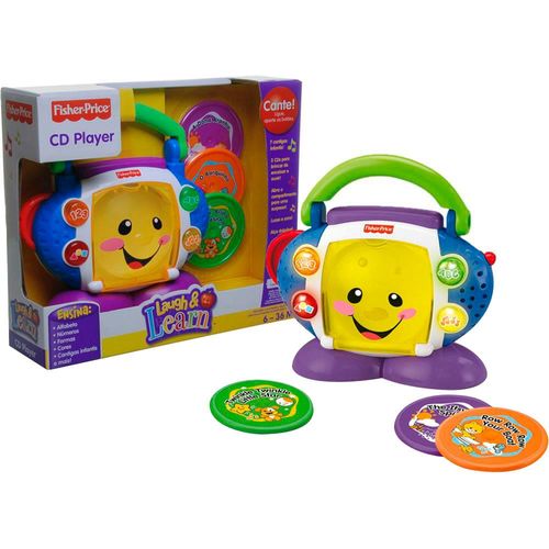 FISHER PRICE LeL - CD PLAYER APRENDER E BRINCAR MATTEL