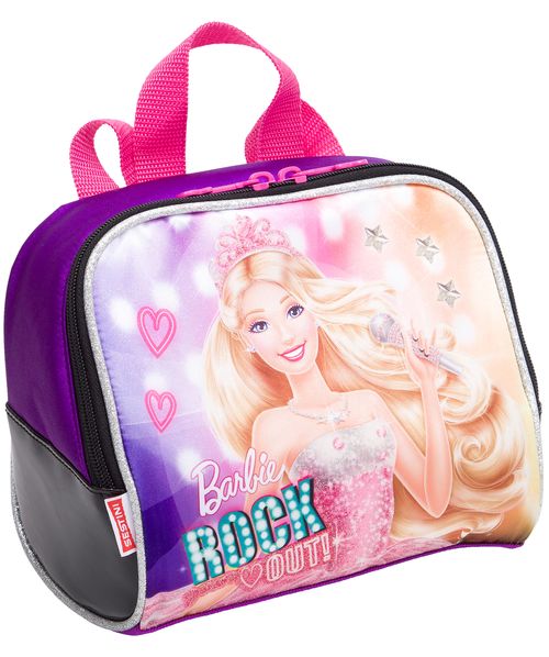 Lancheira Infantil Grande Barbie Rock N Royals Roxo SESTINI