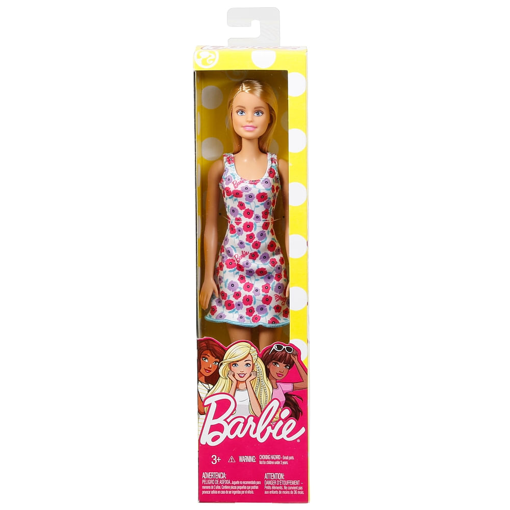 Boneca Barbie Fashion Básica Vestido Borboletas Mattel : :  Brinquedos e Jogos