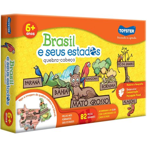Brasil e Seus Estados 82 Pecas TOYSTER