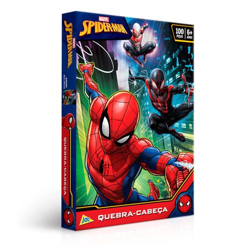 Quebra-Cabeca 100 Pecas Encapado Spider-man TOYSTER