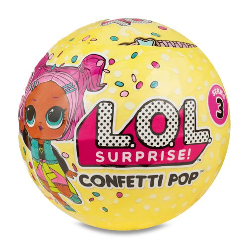 Mini Boneca LOL Surpresa - Lil Outrageous Littles - Confetti Pop - Serie 3
