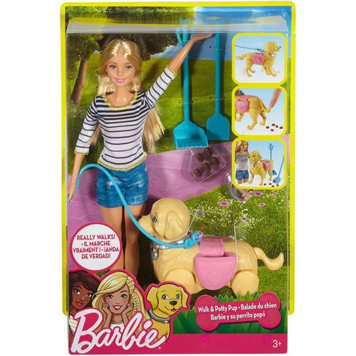 Boneca - Barbie - Familia Passeio com Cachorrinho MATTEL MATTEL