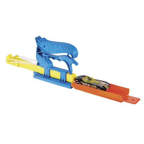 Lancador Com Carrinho Hot Wheels - Azul