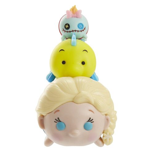Mini Figuras Tsum Tsum Com 3 Figuras - Elsa, Linguado e Scrump ESTRELA
