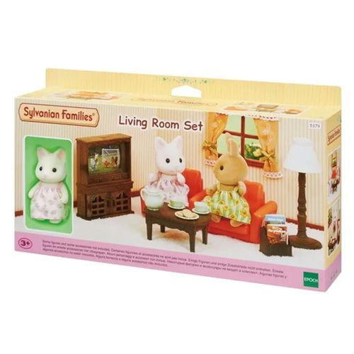 Sylvanian Families - Conjunto Sala de Estar com Irma Gato Primavera EPOCH MAGIA