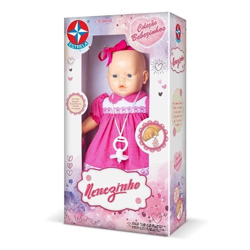 Boneca Nenezinho Vestido Rosa - Estrela