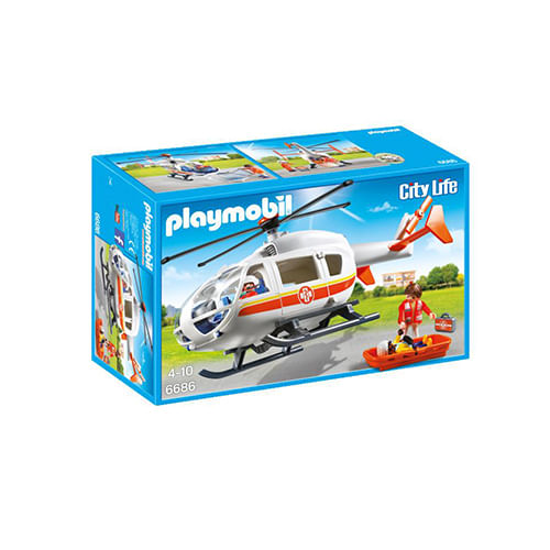 Playmobil Helicoptero De Emergencia Medica SUNNY BRINQUEDOS