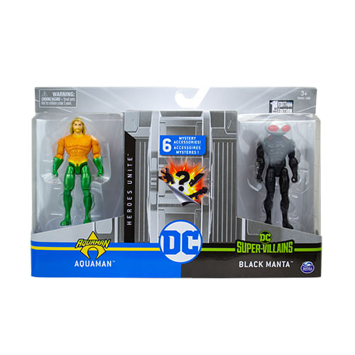 Liga da Justica Pack - Aquaman e Black Manta SUNNY BRINQUEDOS