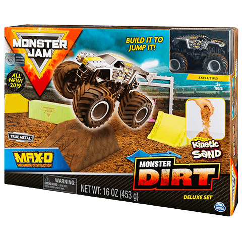 Carrinho Monster Jam Com Pista e Massa - Prata SUNNY BRINQUEDOS
