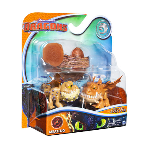 Boneco - Mini Dragao Evolucao - Meatlug - CTSD 3 SUNNY BRINQUEDOS