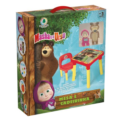 Mesinha com Cadeira - Masha e Urso - Mundo Bita