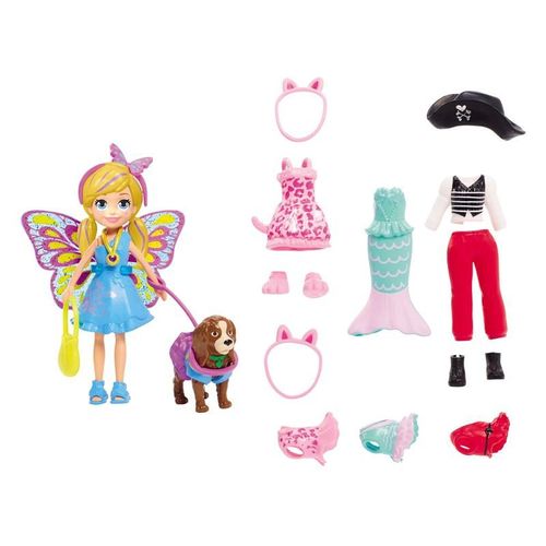 Boneca Polly - Kit Cachorro Fantasias Combinadas - Polly Pocket MATTEL