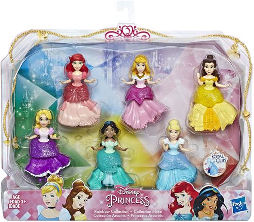 Disney Princess Collectible Dolls, Conjunto de 6 com 6 HASBRO