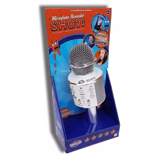 Microfone Bluetooth - Prata TOYNG
