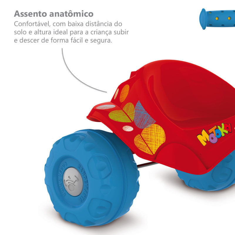 TRICICLO SMART® PLUS (VERMELHO) - Brinquedos Bandeirante