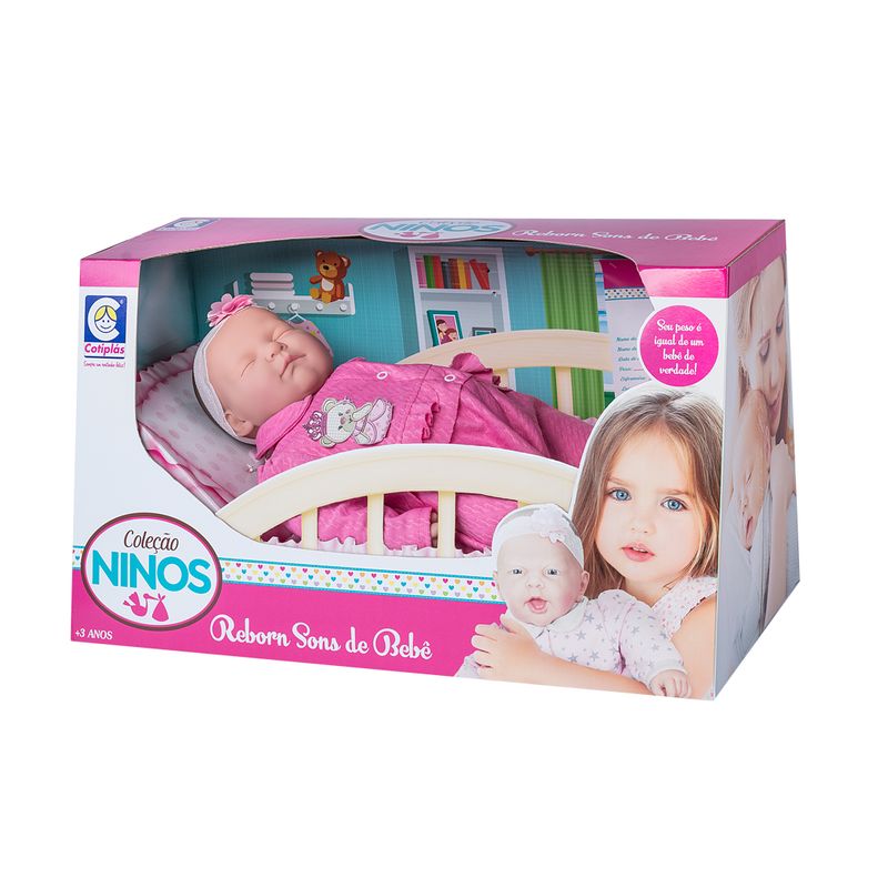 Boneca Bebê Menina Baby Little Mommy Recém Nascida - Roupa Rosa