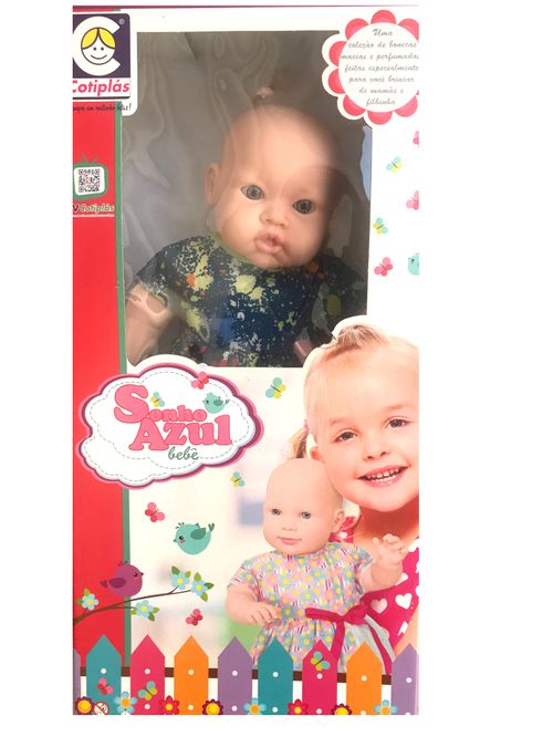 Boneca Sonho Azul Bebe - Azul Marinho - 2199 COTIPLAS
