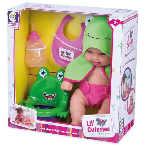 Boneca Lil Cutesies Faz Xixi Sapo COTIPLAS