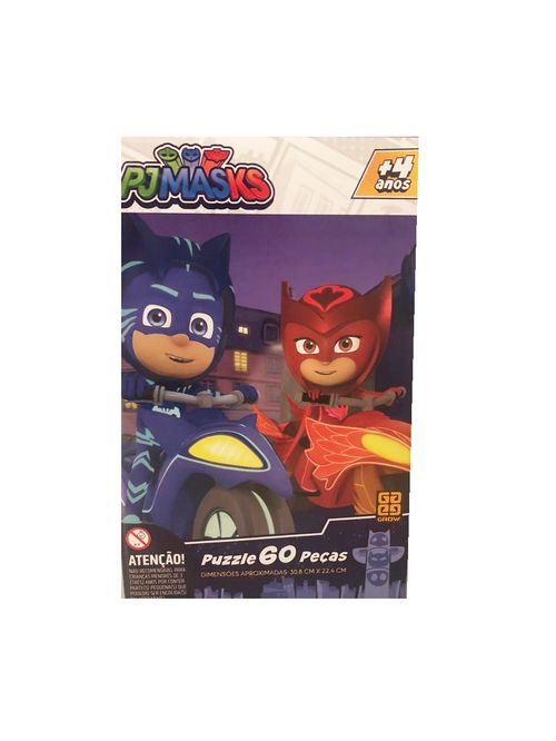 Quebra Cabeca - Pj Masks 60 Pecas GROW
