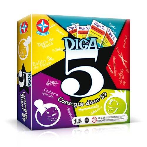 Jogo de Tabuleiro - Diga 5 - Estrela