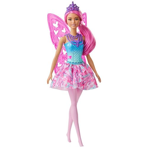 Boneca Barbie Dreamtopia - Fada com asa rosa e tiara roxa MATTEL