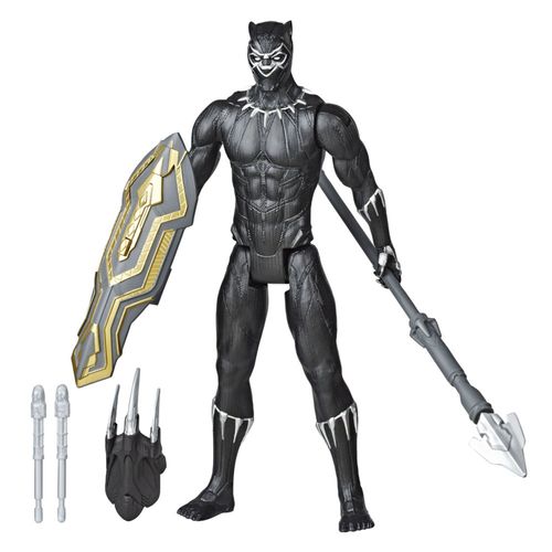 Boneco - Blast Gear - Titan Hero Series - Marvel Avengers - Pantera Negra HASBRO
