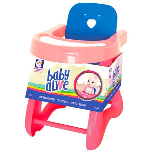 Baby Alive - Cadeirao Pequeno - Cadeirinha de Papinha - Rosa COTIPLAS