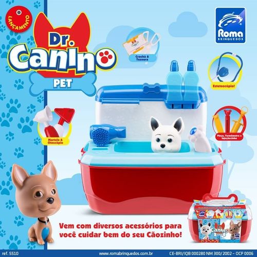 Doutor Canino - Roma Brinquedos - Maleta Vermelha ROMA JENSEN