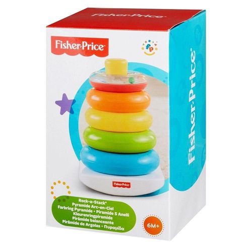 Brinquedo De Atividades FP - Piramide De Argolas Coloridas MATTEL