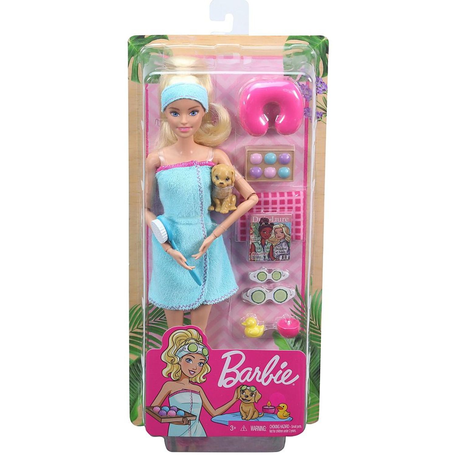 Boneca Barbie Fashion Dia de Spa com Filhotinho GKH73 MATTEL