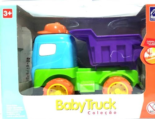 Caminhao - Baby Truck - Basculante - Cacamba Roxa ROMA JENSEN