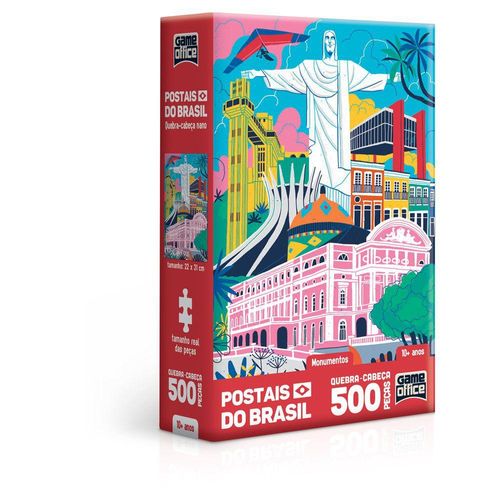 Postais do Brasil - Monumento - Nano 500 pecas TOYSTER