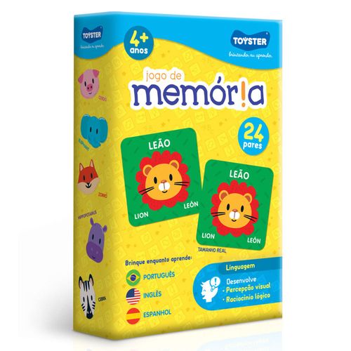 Jogo de Memoria – Portugues, ingles e espanhol TOYSTER