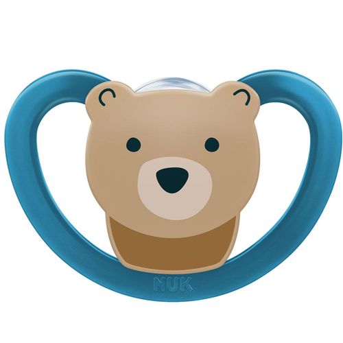 Chupeta Nuk Space - Tam 1 Silicone - Urso Azul NUK