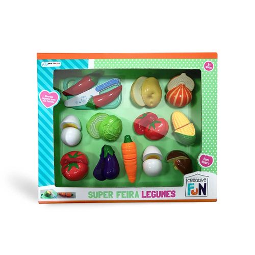 Super Feirinha - Creative Fun - Legumes Com Velcro MULTIKIDS