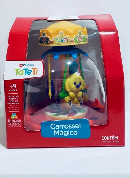 Carrossel Magico - Amarelo e Vermelho TA TE TI INDUSTRIA E