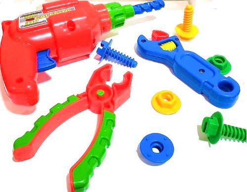 Kit De Ferramentas - Meus Reparos - Furadeira e Alicate - Colorido TA TE TI INDUSTRIA E