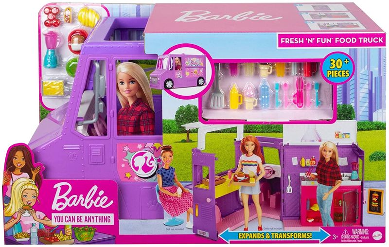 Barbie toy hot sale truck