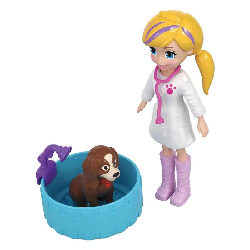 Boneca Polly Pocket Hospital Móvel Dos Bichinhos - Mattel