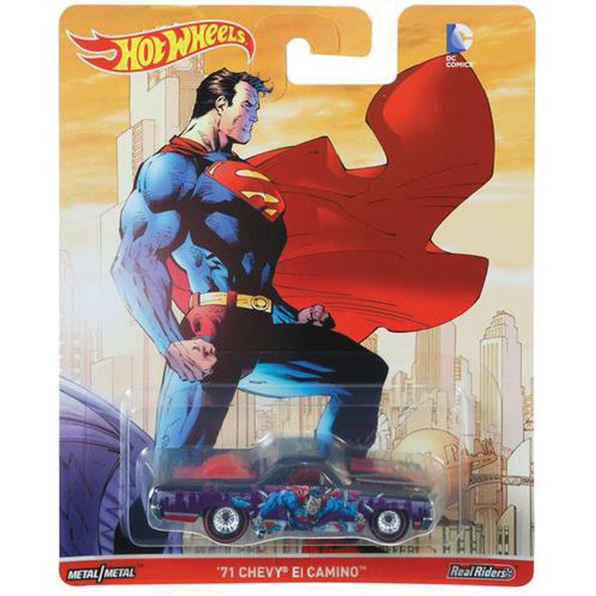 Carrinho Hot Wheels - Cultura Pop 1:64 - 71 Chevy El Camino - Superman MATTEL