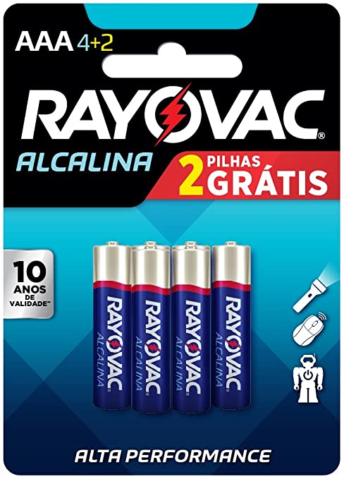 Pilha Rayovac - Palito AAA - Leve 6 Pague 4 SPECTRUM BRANDS