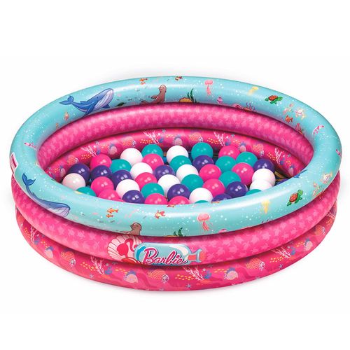 Piscina De Bolinhas Inflavel - Barbie - Com 25 Bolinhas BARAO