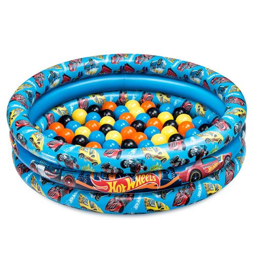 Piscina De Bolinhas Inflavel - Hot Wheels - Com 25 Bolinhas BARAO