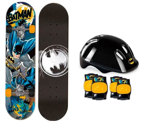 Skate Batman Com Kit de Protecao - Sacola Azul START