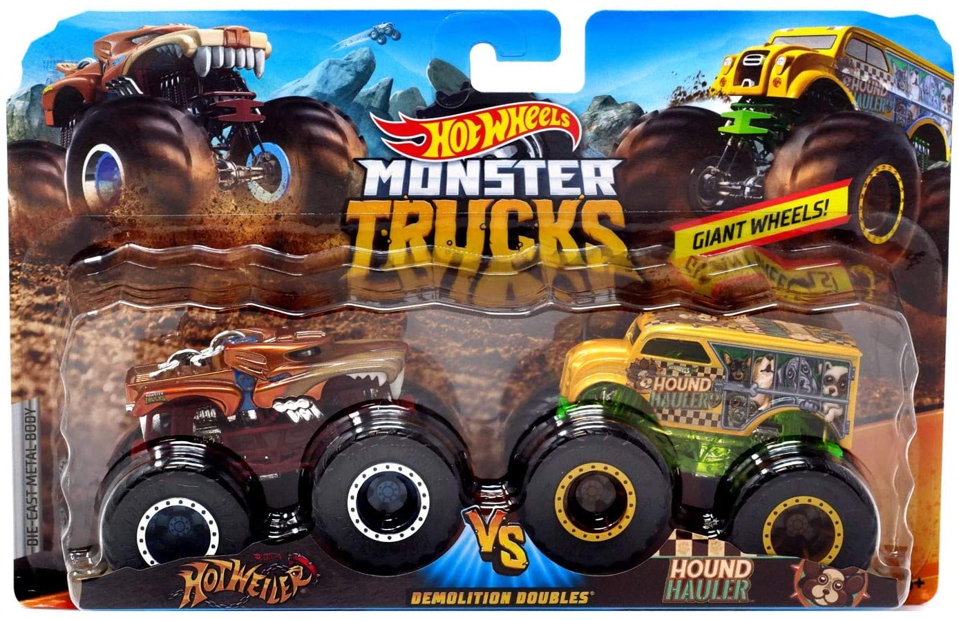 Conjunto com 2 Carrinhos Hot Wheels - Monster Trucks - Demolition