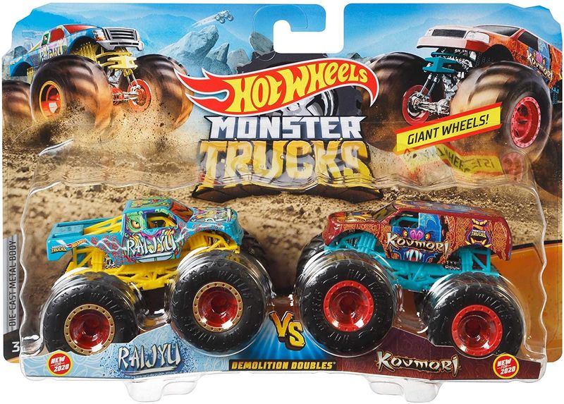 Conjunto com 2 Carrinhos Hot Wheels - Monster Trucks - Demolition