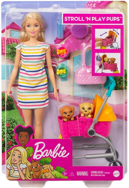 Barbie Play Pups Carrinho e Cachorrinhos MATTEL MATTEL