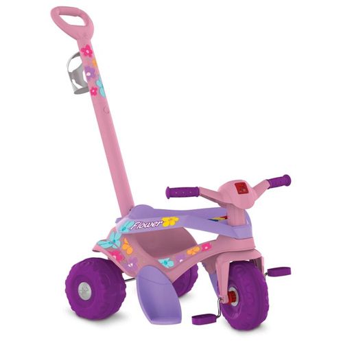 Velocípede Reclinável Rosa Bandeirante Passeio/Pedal - 352