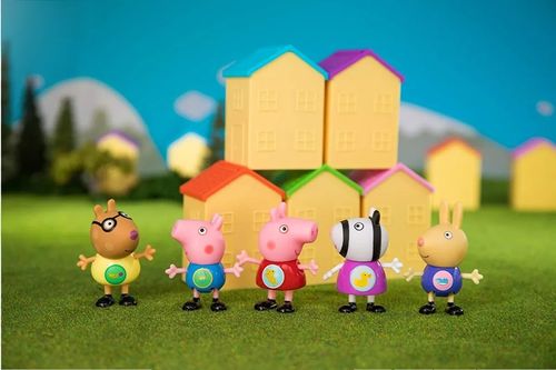 Casa Surpresa da Peppa Pig - Figura Surpresa - Telhado Pink SUNNY BRINQUEDOS